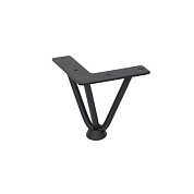 Опора меб. FLASH h110, черный AKS 73293