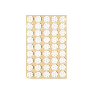 Подкладка самоприлипающая фетровая прорезиненная d15мм (1упак.=45шт), белая, FOLMAG 109793