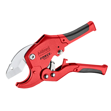 Труборез с храповым механизмом и опорной насадкой для труб из ПВХ до Ø42 мм FORCE 65607A