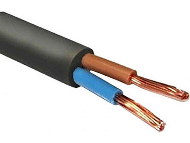 Провод ПВС-Т 2х1,5, бухта 150м, черный, АВТОПРОВОД 1577348525230