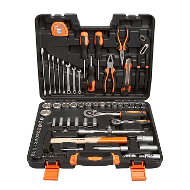 Набор инструментов MaxPiler, 83 пр 1/2"&1/4", 6-гр CrV PIT MXT-83-SET