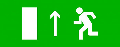 Пиктограмма "Направление прямо" 240х95мм (для SAFEWAY-10) EKF pkal-02-05