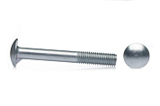 Болт с полукруглой головкой, неполн. резьба, цинк BY