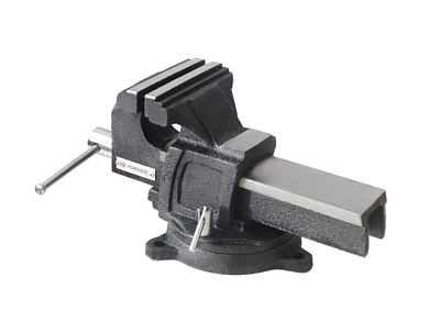 Тиски стальные усиленные поворотные с наковальней 250 мм Forsage F-6540910