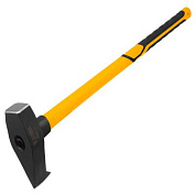 Колун-кувалда 3 кг, кованая, фибергласовая рукоятка c TPR покрытием, 880 мм Denzel 21851