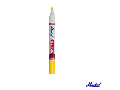 Маркер промышл. желтый перманентный на основе жидк. краски SL100 ЖЕЛТЫЙ, линия 3 мм MARKAL 31240220