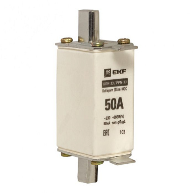 Плавкая вставка ППН-33 100/ 50А габарит 00С EKF fus-33/100/50
