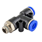 Фитинг Т-образный для пластиковых трубок 8 мм-наружная резьба 1/8'' Forsage F-SPD08-01