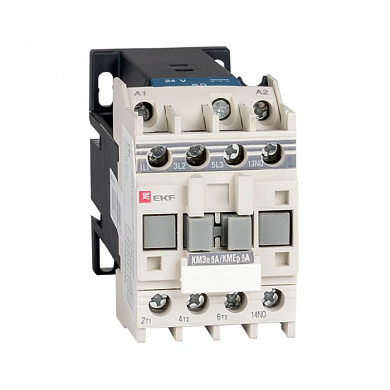 Контактор КМЭп малогабаритный 9А 24В DC 1NO EKF PROxima ctr-s-9-24-p