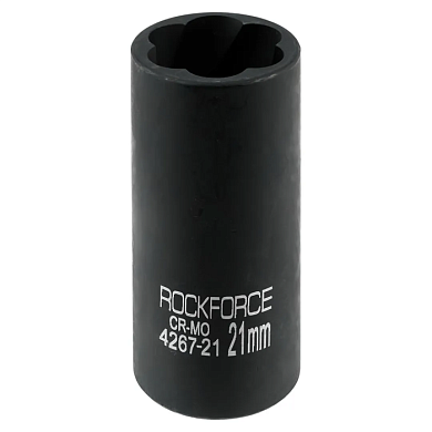 Головка-экстрактор ударная двухсторонняя 1/2'' 21 мм 6-гр RockForce RF-4267-21