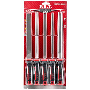 Набор напильников HSET03-0005 (5шт, №2, 300/200 мм, перекрестная насечка, двухкомп. рукоятка) PIT HSET03-0005