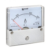 Амперметр AMA-801 аналоговый на панель (80х80) круглый вырез 600А трансф, подкл, EKF ama-801-600