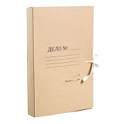 Папка для бумаг "Дело" с завязками, 40 мм, 2 завязки, крафт
