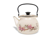 Чайник эмалированный сферич. с мет.ручкой 3, слоновый, Магноия Керченский металлургический завод 42104-122/6-У4СлМаг