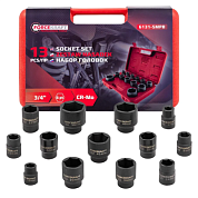 Набор ударных головок 17-50 мм 3/4'' 6-гр 13 пр ForceKraft FK-6131-5MPB