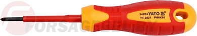 Отвёртка PH0х60 мм 1000V Yato YT-2821