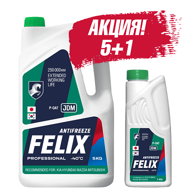 Комплект Антифриз JDM, в п/э кан. 5 кг + кг FELIX 430206331А