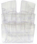 Модуль настенный, 3 отделения, вертикальный, прозрачный