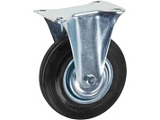 Опора колёсная d-125мм неповоротная, резиновая Starfix SMF-76430-1