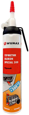 Герметик Silikon Special 300, черный, 200 мл WUMAX 1890323600