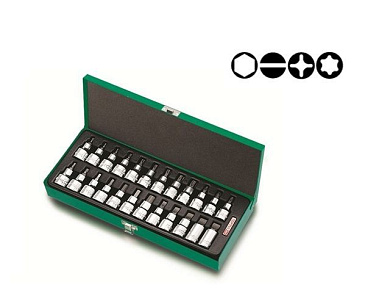 Набор головок-бит PH, SL, HEX, Torx1/2'' 24 пр. Toptul GAAD2402