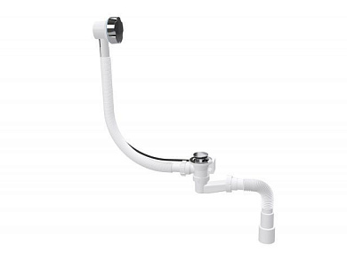 Сифон для ванны автомат, с гибкой трубой 1 1/2" - 40/50 мм, AV Engineering AVE129732