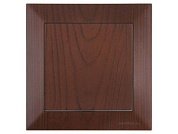 Выключатель 1-клав., скрытый, пруж. зажим, орех, DARIA, 10 A, 250 V, IP 20, Mutlusan 21204010157