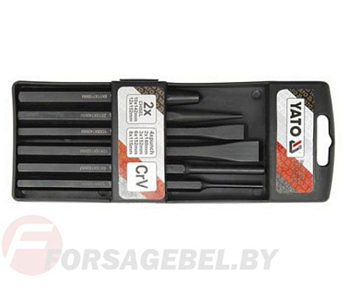 Набор зубил и пробойников 6 пр. CrV Yato YT-4712