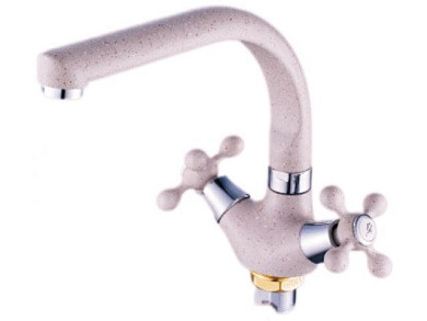 Смеситель для кухни вентильный, тип I, серия 230 серый, поворотный J-излив ECONOCE EC0236