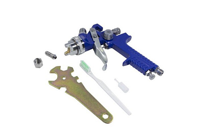 Краскораспылитель с верхним пластиковым бачком, 600 мл, 1.4 мм, 2.0-3.5Bar, 240-300 л/мин ForceKraft FK-H-827-2V