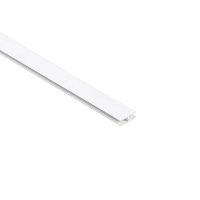 Профиль ПВХ Н-4 белый соединительный (50) (1шт=2м.п) EL-MECH-PLAST 9938