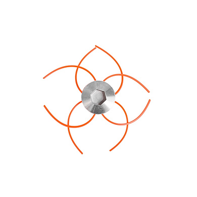 Барабан-шпуля MSP-0205, запр.2 кусками лески по 28 см, 3 мм, тип паук, под ст.гайку PIT MSP-0205