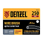 Щетка зачистная 6-и рядная, прямая проволока из нержавеющей стали с деревянной ручкой, EFP Denzel 74846