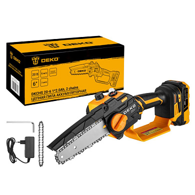 Пила цепная аккумуляторная DKCHS 20-6 063-4307-2 DEKO 063-4307-2