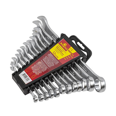 Набор ключей комбинированных 12 пр . 8, 10-17, 19, 22, 24 мм KINGTUL KT-3412MP