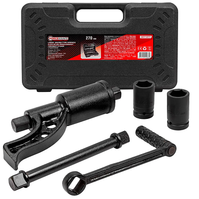 Гайковерт ручной с редуктором 1:58, 4800 Н/м, 1", головки 32, 33 мм, L270 мм ForceKraft FK-3411277