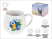 Кружка керамическая, 350 мл, Sweet fruits, черника, PERFECTO LINEA 17-401112