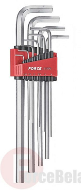 Набор 6-гр. ключей Force 5102XL экстрадлинных (1.27-10 мм) 10 пр.