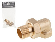 Американка угловая вн.-нар. 1/2" с уплотнительным кольцом AV Engineering AVE308007