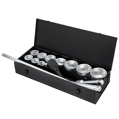 Набор головок 36-80 мм 1'' 6-гр с трещоткой 15 пр Forsage F-8141-5