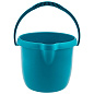 Ведро пластмассовое круглое 12 л, бирюзовое, Home Palisad 929575