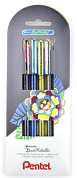 Набор ручек гелевых "Pentel Dual Metallic", 4 шт, ассорти