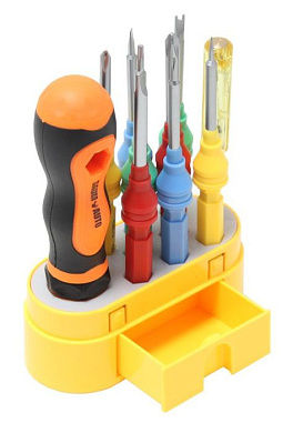 Отвертка со сменными насадками в комплекте с пробником 10 пр. BaumAuto BM-3031610