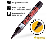 Маркер промышл. перманентный фетровый черный CROWN MULTI MARKER, толщ. линии 3.0 мм CROWN маркеры CPM-800black