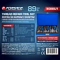 Набор приспособлений и футорок для восстановления резьбы, М6х1, М8х1.25, М10х1.25 88 пр. Forsage F-9088U1
