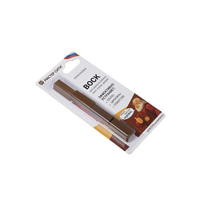 Воск мебельный коричневый мягкий (набор 4 шт) (со шпателем) Мастер Сити 103733