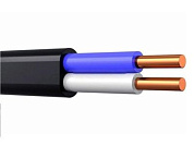 Кабель ВВГ-Пнг, A-LS 2х1,5, бухта 100 м, черный АВТОПРОВОД 1703131806303