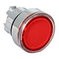 Исполнительный механизм кнопки XB4 красный плоский возвратный без фиксации, с подсветкой EKF PROxima XB4BW-R