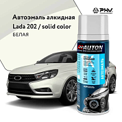 Автоэмаль алкидная 202 Белая аэр. 520 мл AUTON ATN-A46025