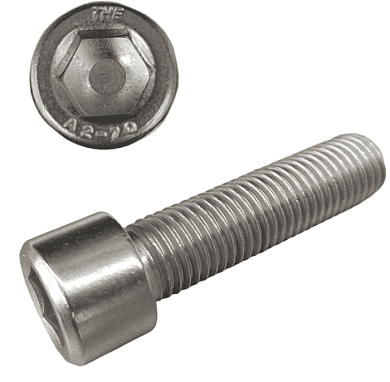 Винт М8х35 мм с внутр. шестигр., нерж.сталь А2 DIN 912 200 шт в карт. уп. Starfix SM-34528-200